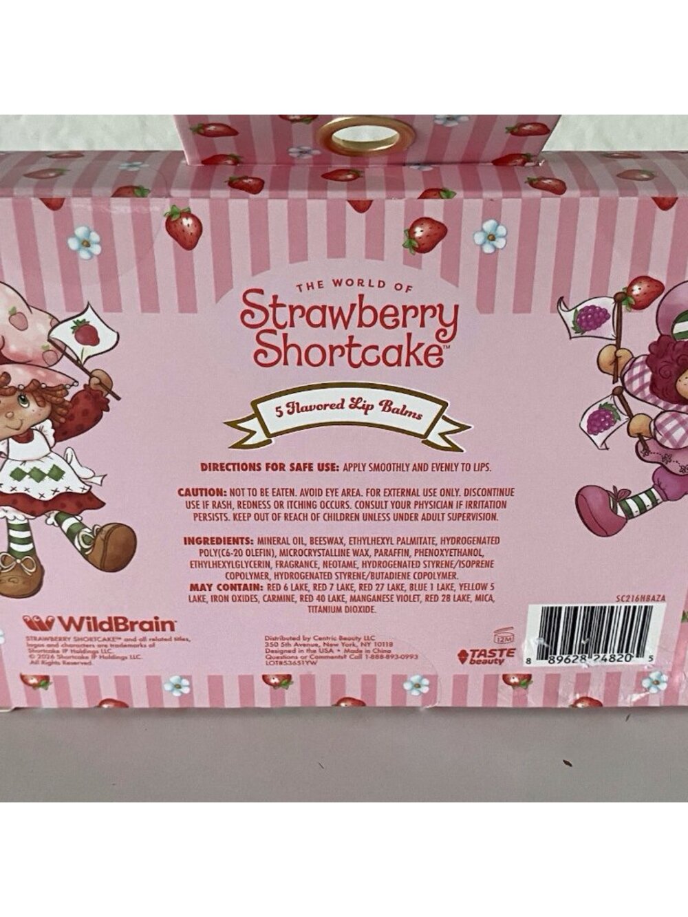 Set Of 5 Strawberry Shortcake Scented Flavored Lip Balms Taste Beauty NEW‎ - Picture 5 of 11